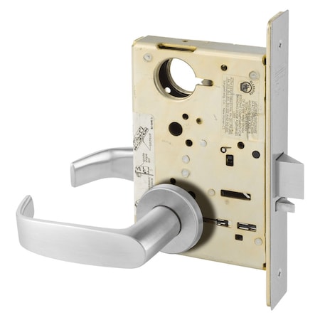 Grade 1 Asylum Or Institution Mortise Lock, L - Lever, LN - Rose, Field Reversible, Less Cylinder, A